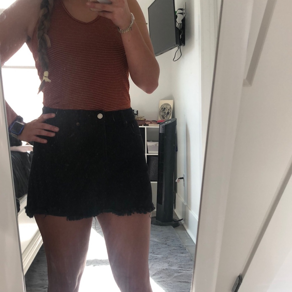 Black American Eagle jean skirt